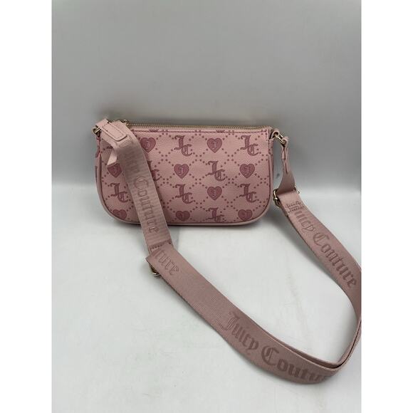 Juicy Couture Bag Purse Dusty Blush Grid Light Pink NEW - Picture 1 of 7